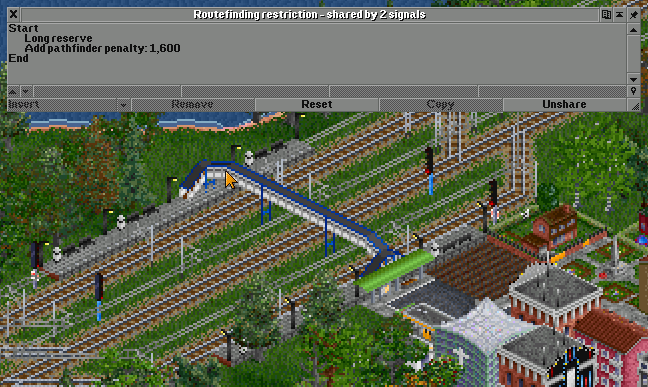 Routing restrictions example 2