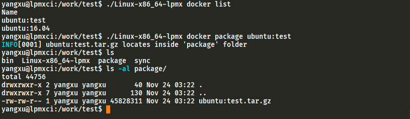 lpmx docker commit