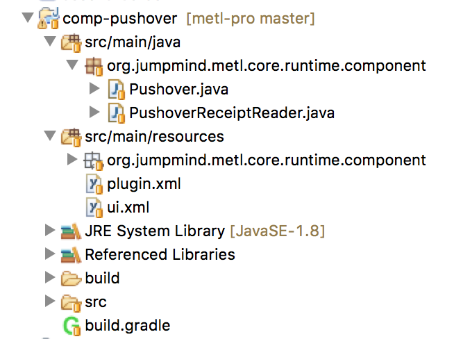 Custom Component Project Structure