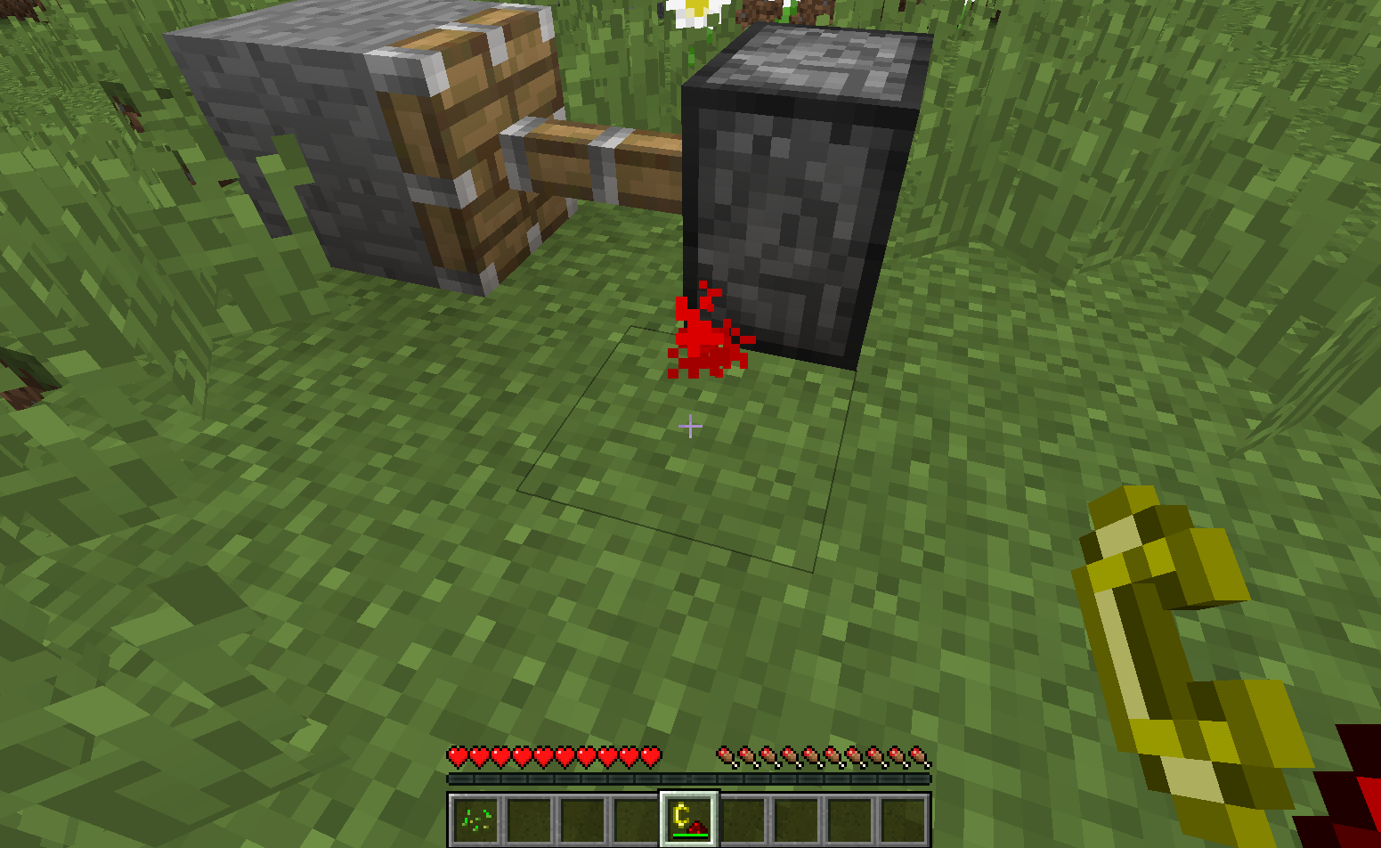 Redstone charger charging a piston