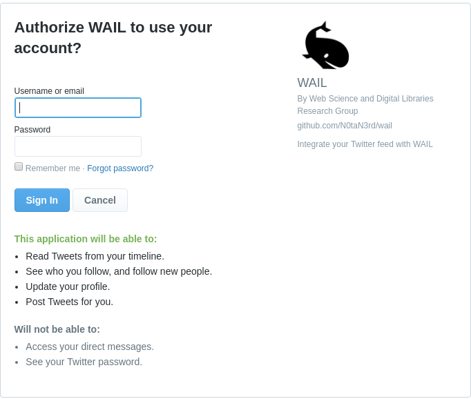 Authorize WAIL