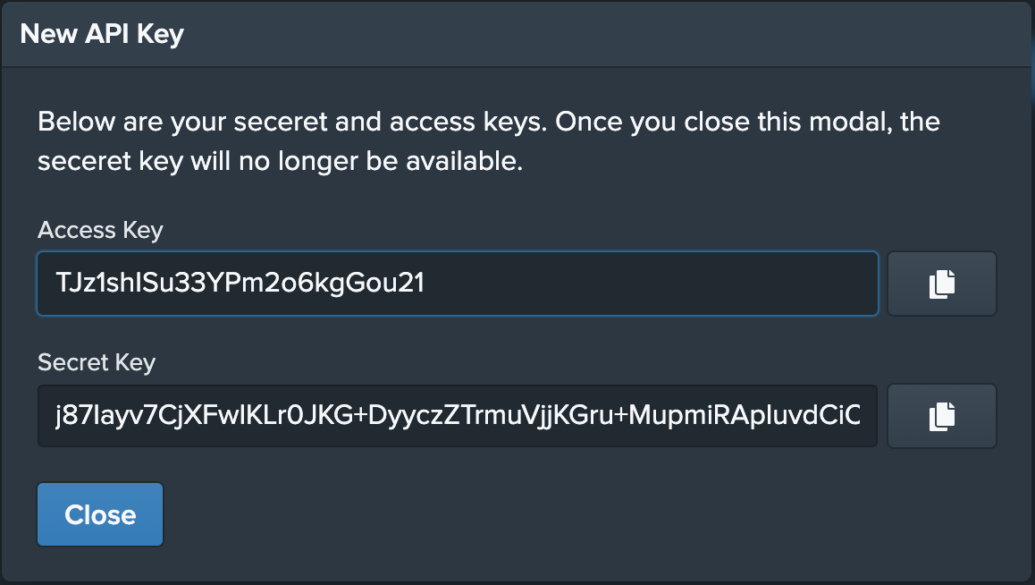 New API Key