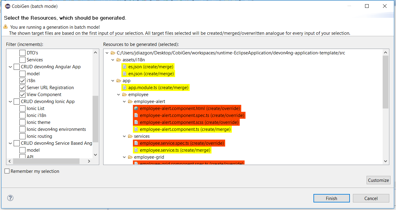 eclipse generate