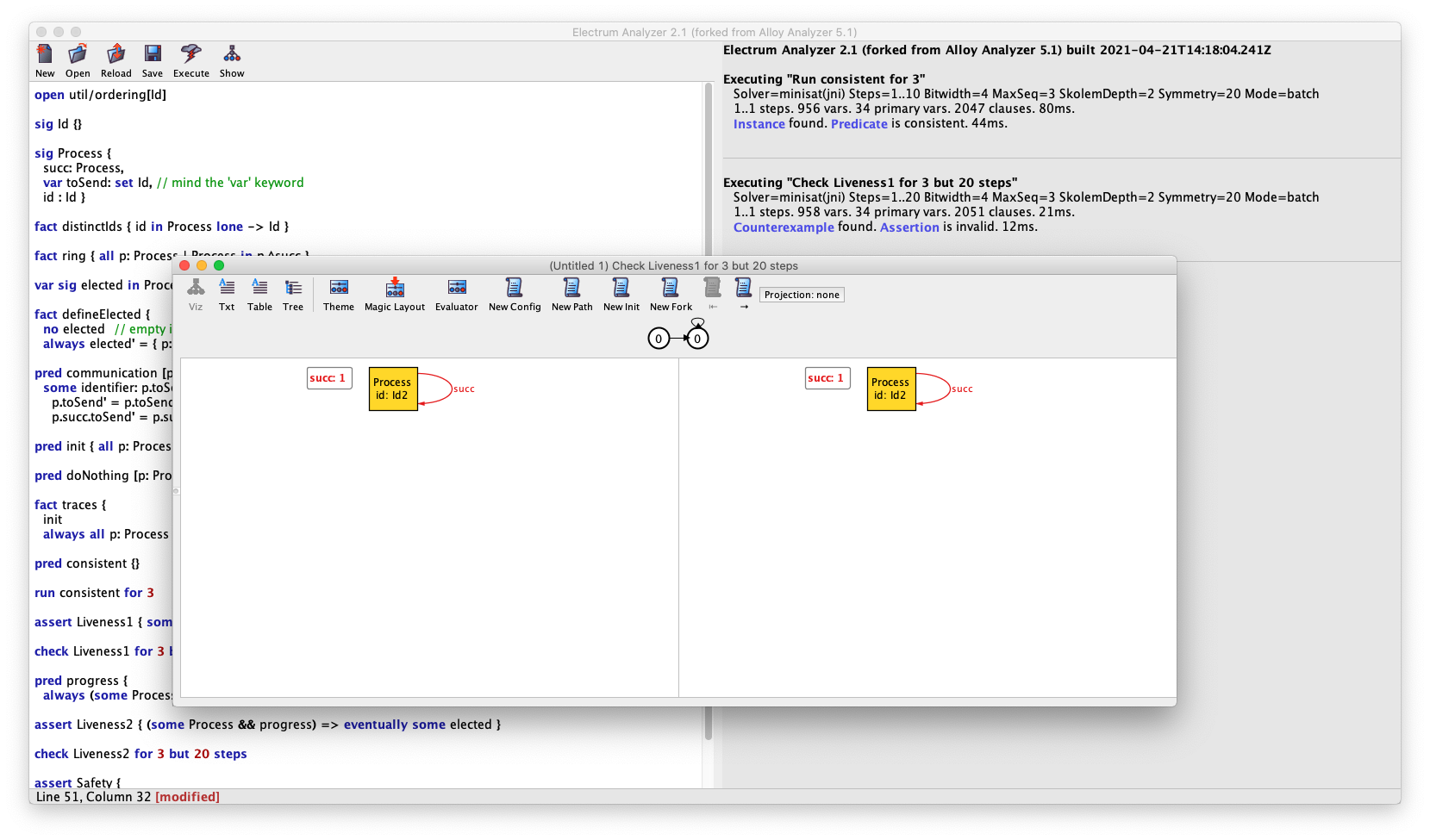 Liveness1 instance visualization