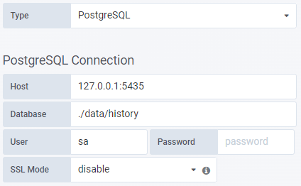 Data Source Einstellungen